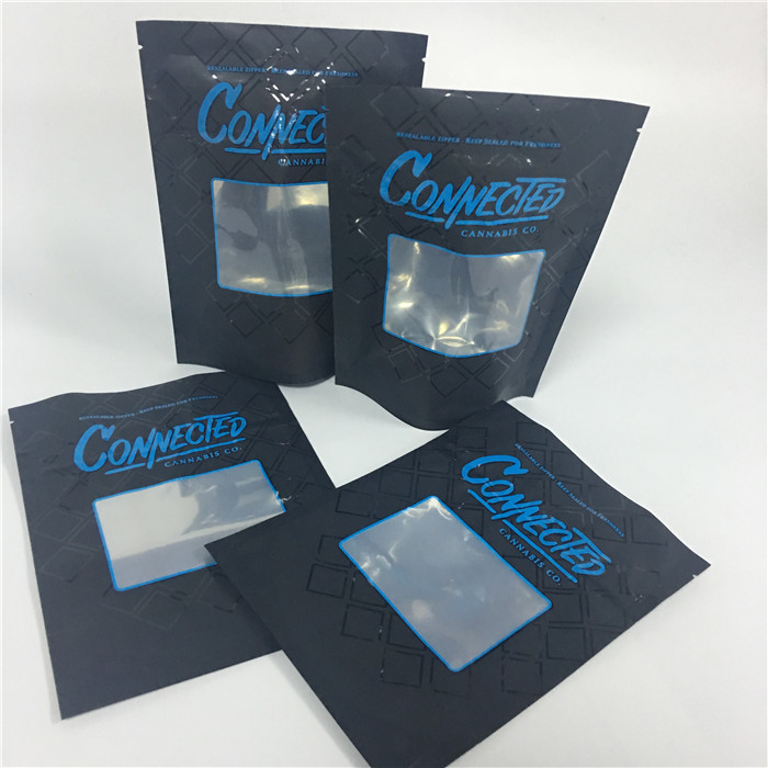 Eco Friendly Herbal Incense Packaging Child Proof Zipper Candy Tobacco Pouch