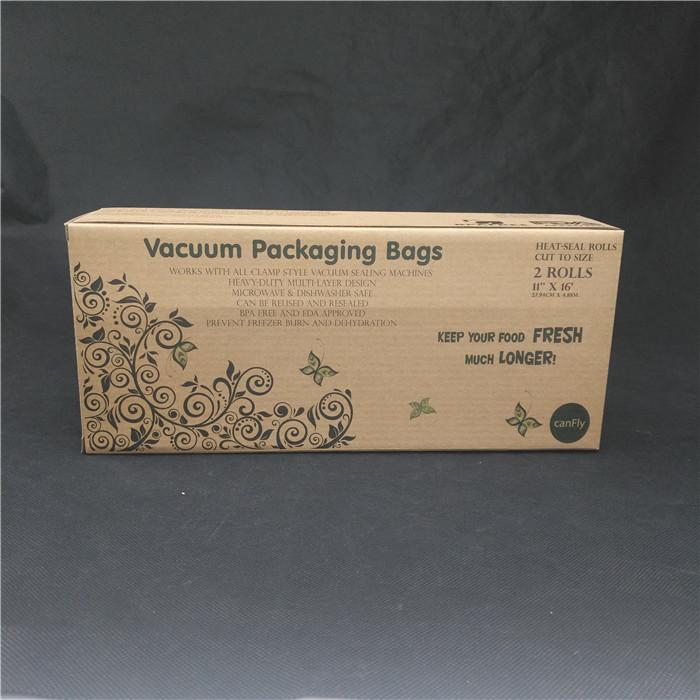 Recyclable Folding Carton Kraft Brown Paper Packaging Customized Printing Durable