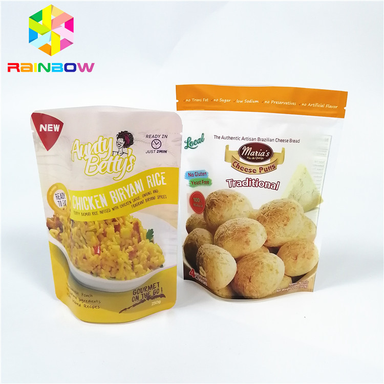 Sauce Steamed Plastic Pouches Packaging Boiling Cooking Vacuum Storage Zipper Lock