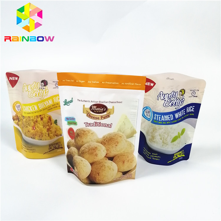 Customized Plastic Stand Up Pouch , Aluminium Foil Pouch Logo Heat Resistant