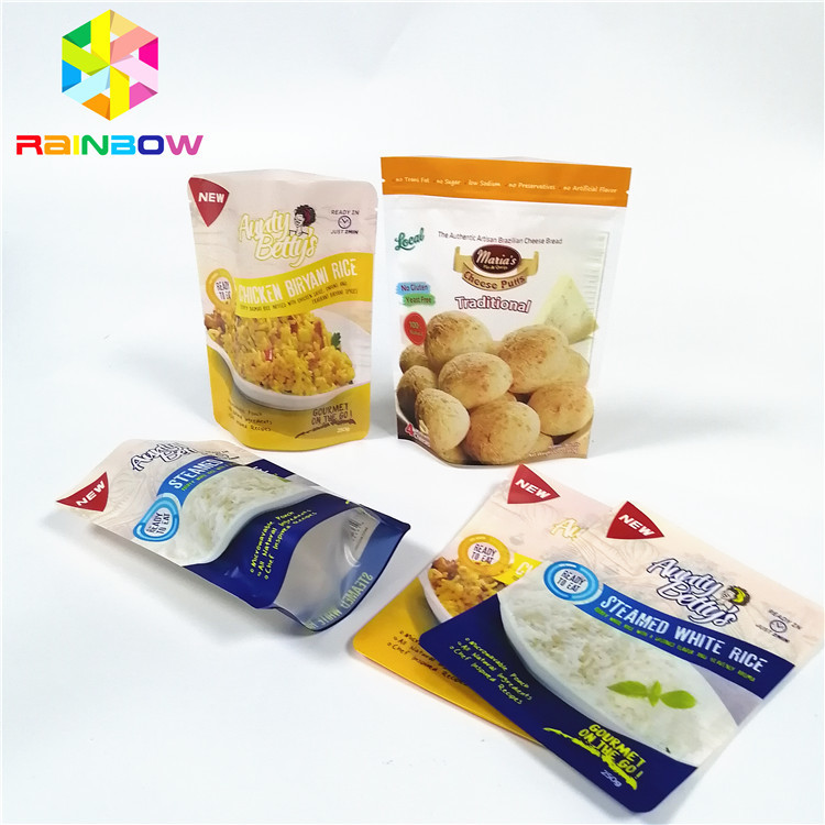 Heat Resistant Cooking Retort Plastic Pouches Packaging Laminated Custom Logo Printed