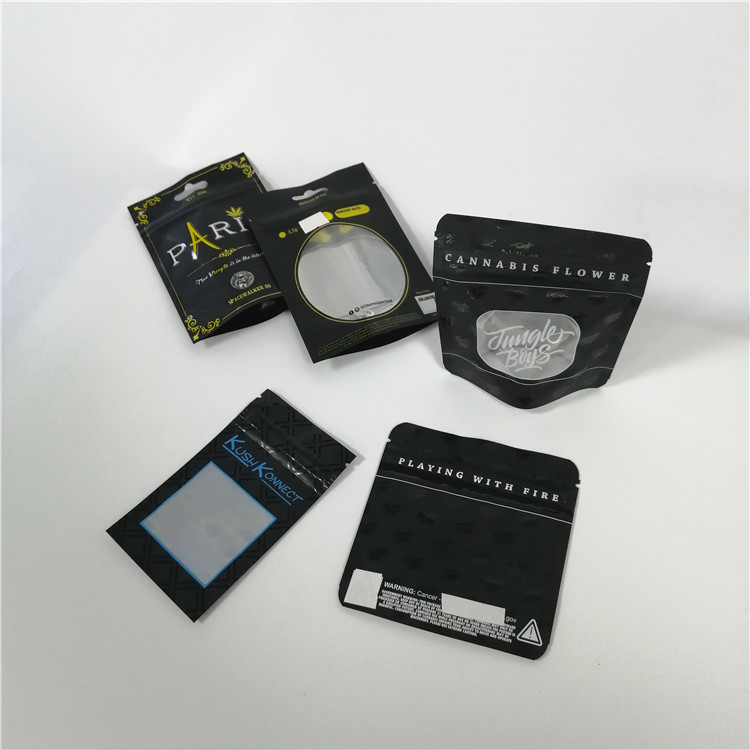 Resealable Plastic Bags Candy Gummy Bear Packaging Cbd Weed Hemp 7g 28g