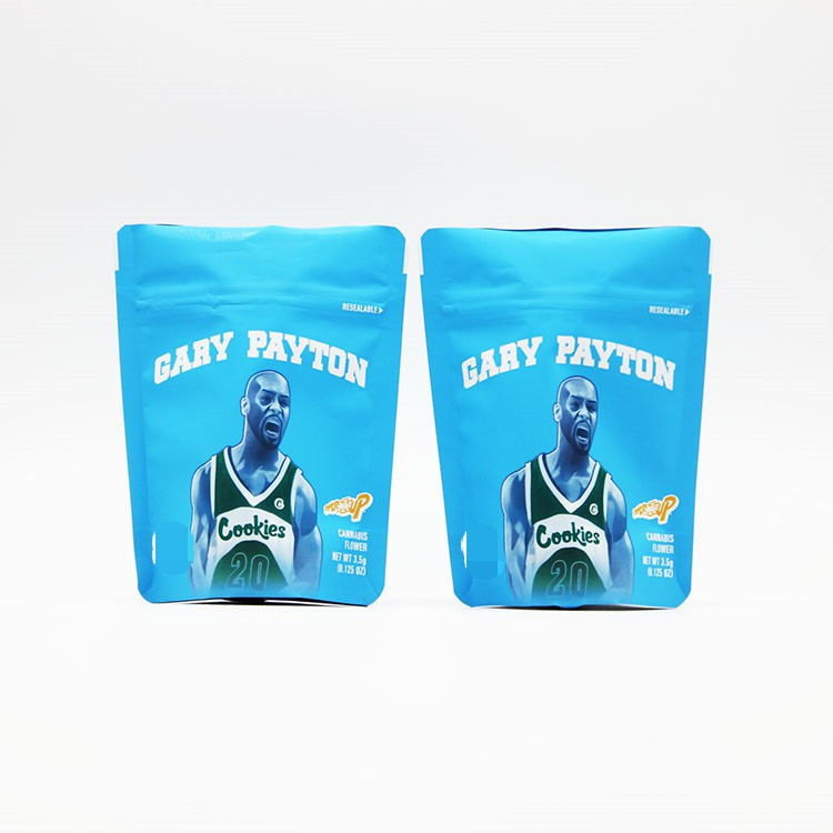Custom Bag Herbal Incense Packaging , Mylar Cookies Stand Up Zipper Pouch
