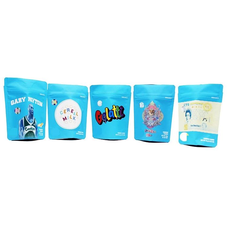 SGS Certificated Herbal Incense Packaging Smell Proof Edible Mylar Bags UV Printing