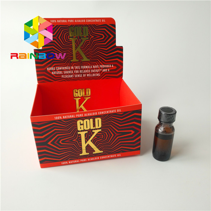 CMYK Color Packaging Paper Box Advertising E Liquid Cardboard Counter Top Display