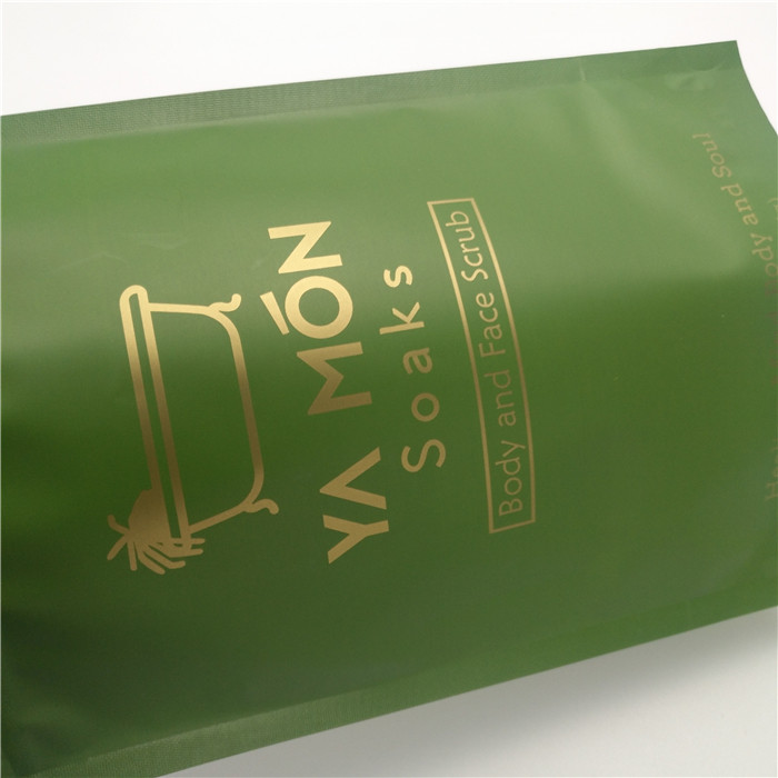 Stand Up Doypack Aluminum Foil k Packaging Bags 8oz 16oz Body Scrub Soak Packing