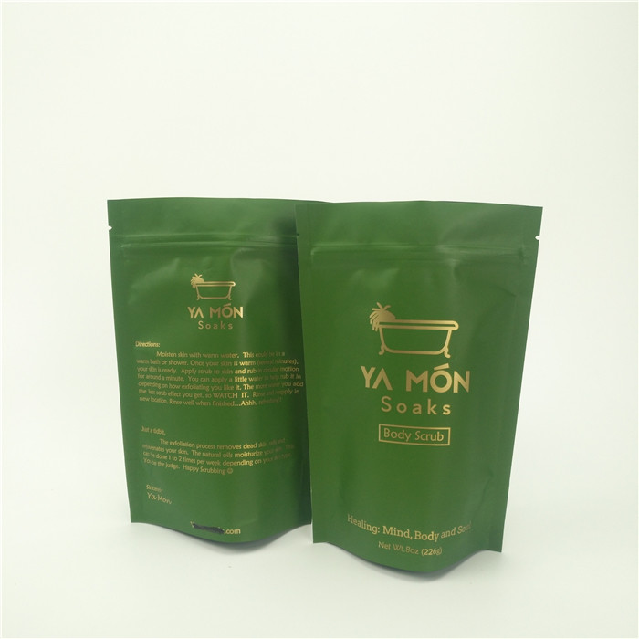 Aluminum Foil Bottom Gusset Bags Leak Proof Logo Printing k Packaging