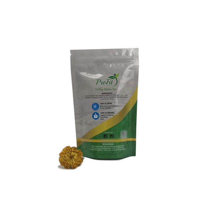 Eco Friendly Tea Bags Packaging Pouch Bag Packing Stand Up Mylar With Zipper Lock