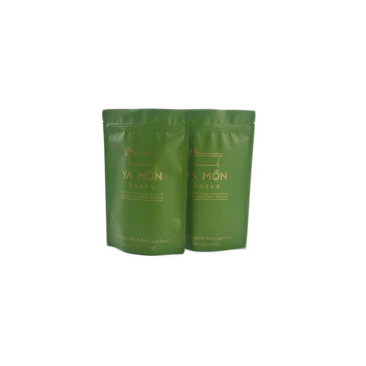 Matte Plastic Pouches Packaging Digital Printing Custom 120 Micron Thickness