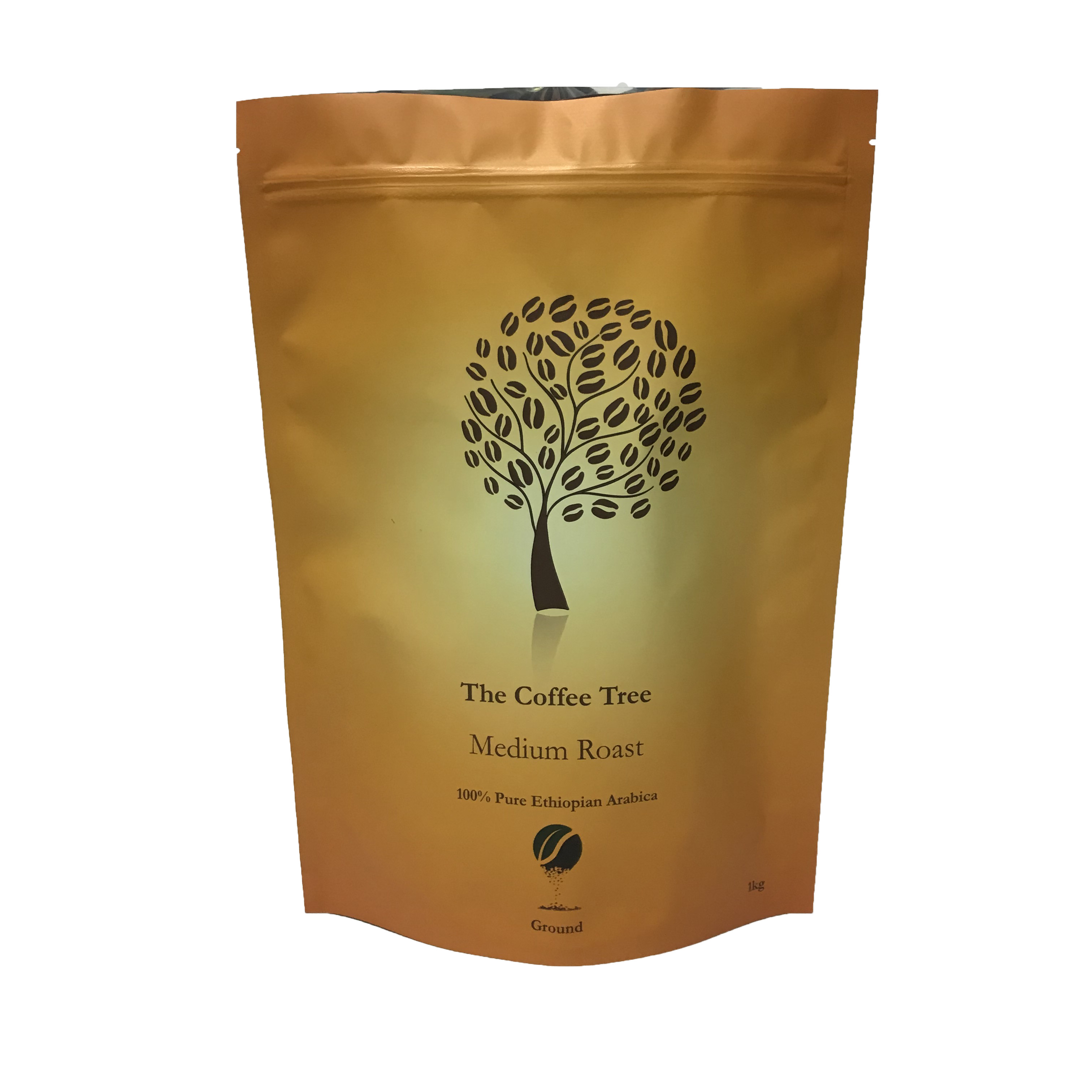 Plastic  Matte Foil Coffee Bags Packaging Food Custom Printing With Valve