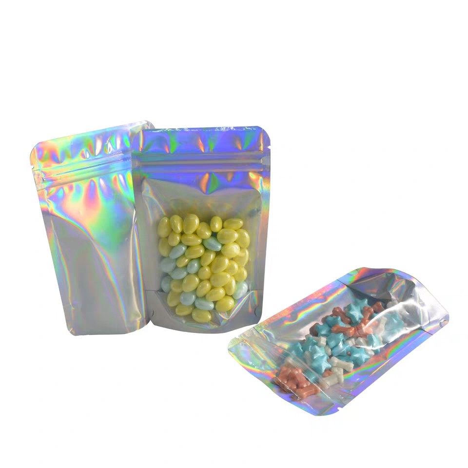 Three Side Seal Snack Food Packaging Bags Lamination Plastic Material With 