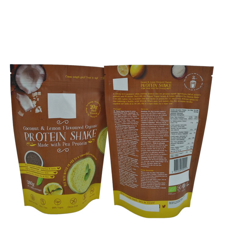 Aluminum Foil Zipper Pouch Bag For Powder Packaging