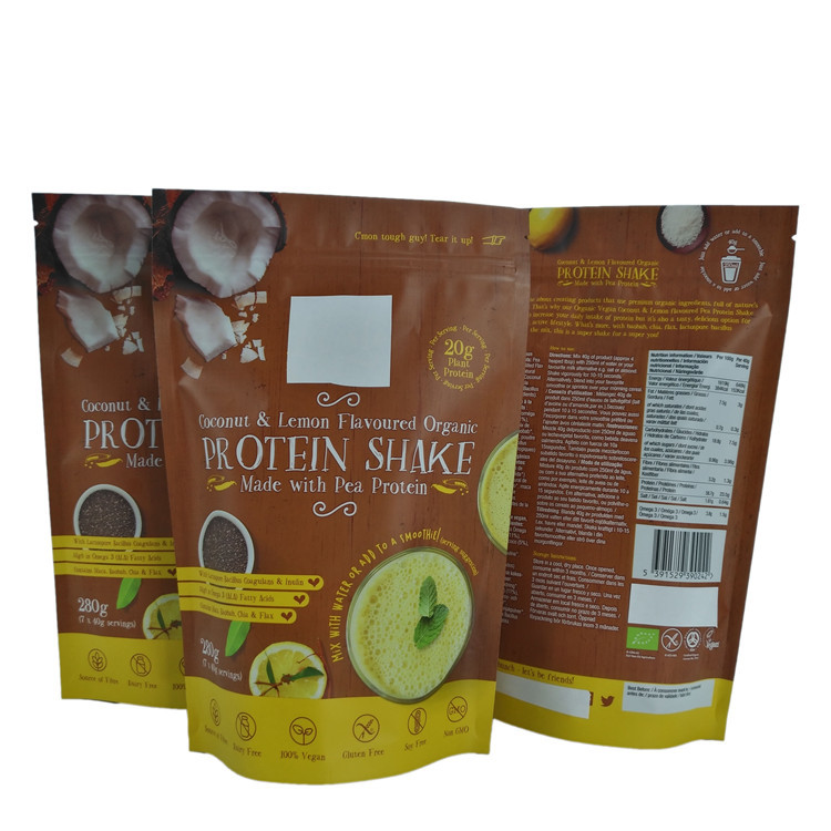 Powder Packaging Digital Printing VMPET  Aluminum Foil Zipper Pouch