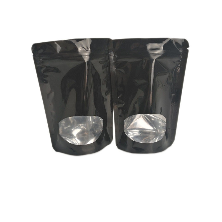 Transparent Front Foil Lined Gravure Printing Stand Up Zipper Pouch Bags