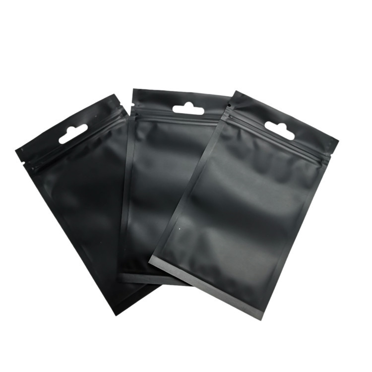 Matte Finish Zipper Foil Lined Cosmetic Pacakging Pouch