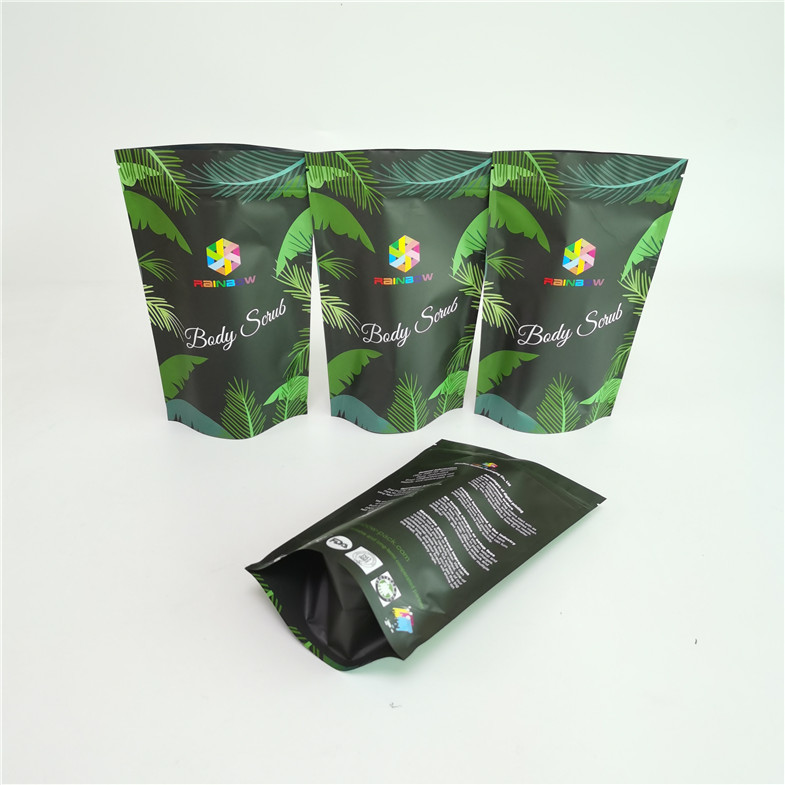 Custom Printed 500g Body Scrub Packaging Bag For Bath Salt Foil  Pouch