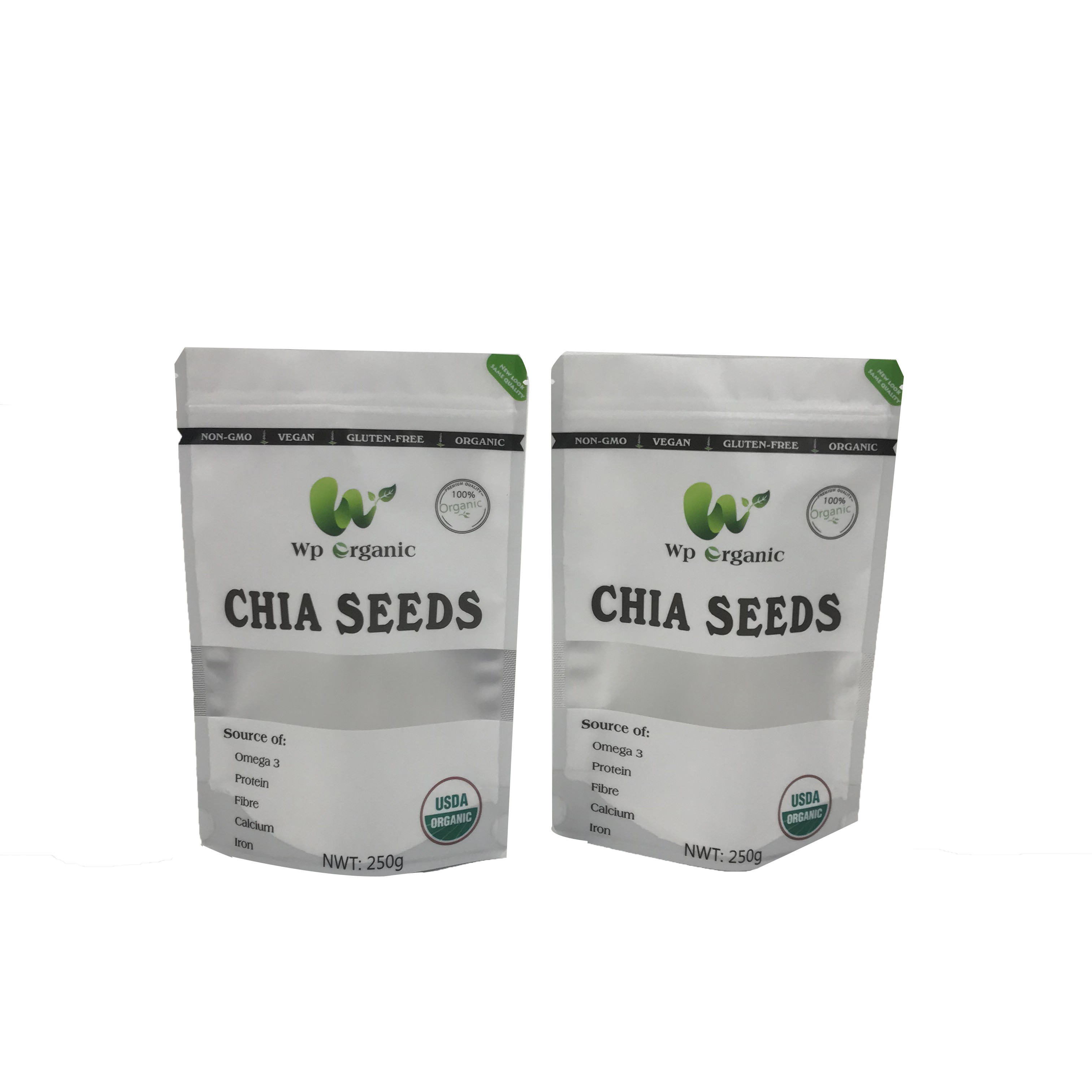 Banana Chips Zipper VMPET Plastic Pouches Packaging