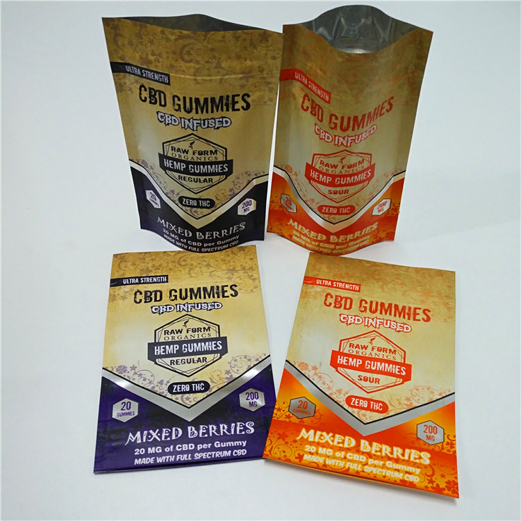 3.5 Grams Dried Flower Weed Packaging Mylar Foil Bags MOPP