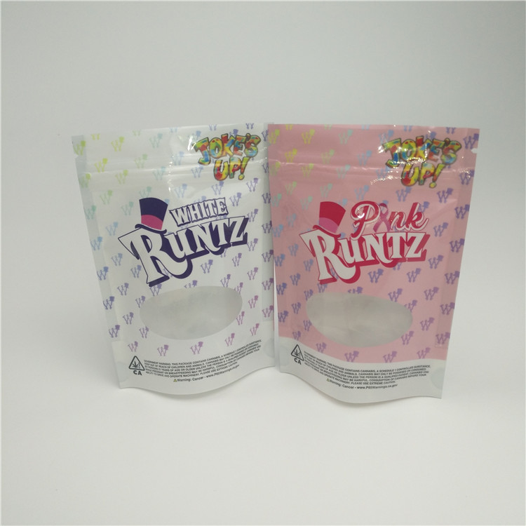 Smell Proof Herbal Packaging Bag The  Bag With Window For Hemp CBD Chill Gummy Packing