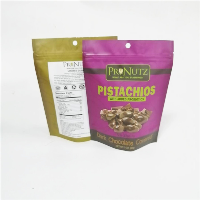 laminated plastic nuts bag cashew nut packaging stand up bags