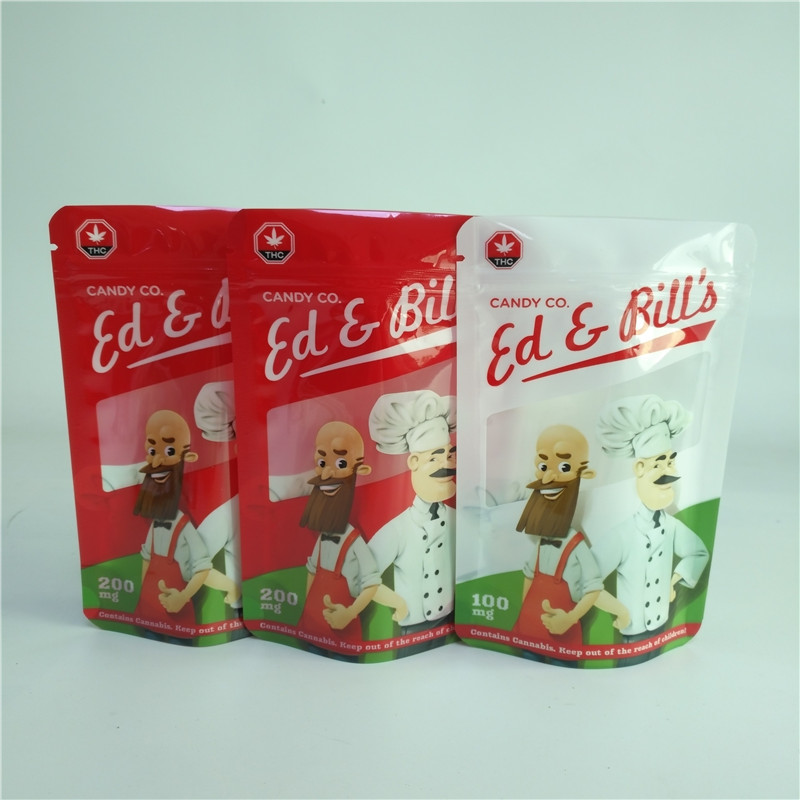 Custom Printed Resealable Herbal Incense Packaging Bags CBD Gummies Pouch Capsules Sachet
