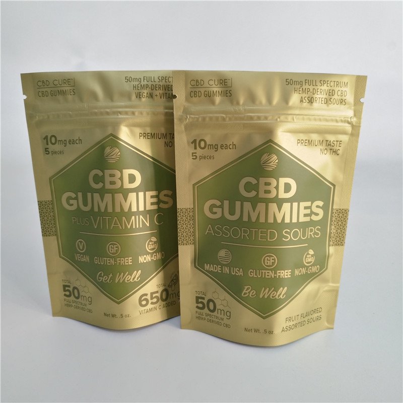 5oz 50mg Cbd Gummies Pouch VMPET Stand Up  Pouch