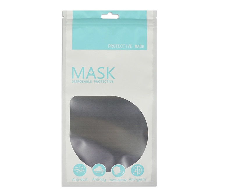 China supplier custom design printing resealable plastic  N95/KF94 packaging bag for mask