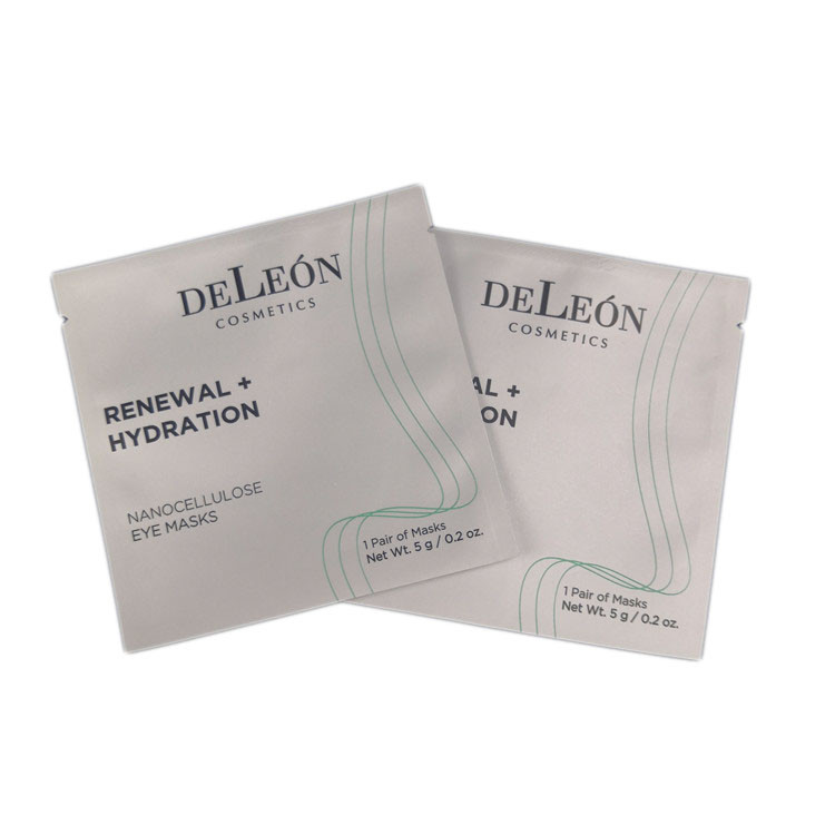 White Small Bags Custom Printing Design Laminated Foil Cosmetic Packaging Pouch