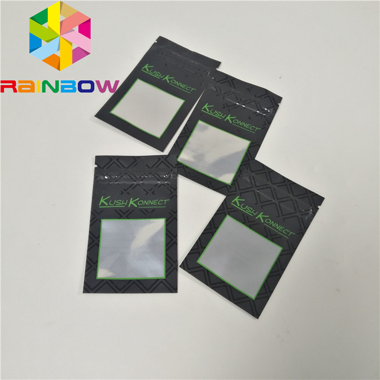 Resealable aluminum foil mylar bags Custom print child resistant smell proof safety zipper pouch bag CBD weed hemp bags