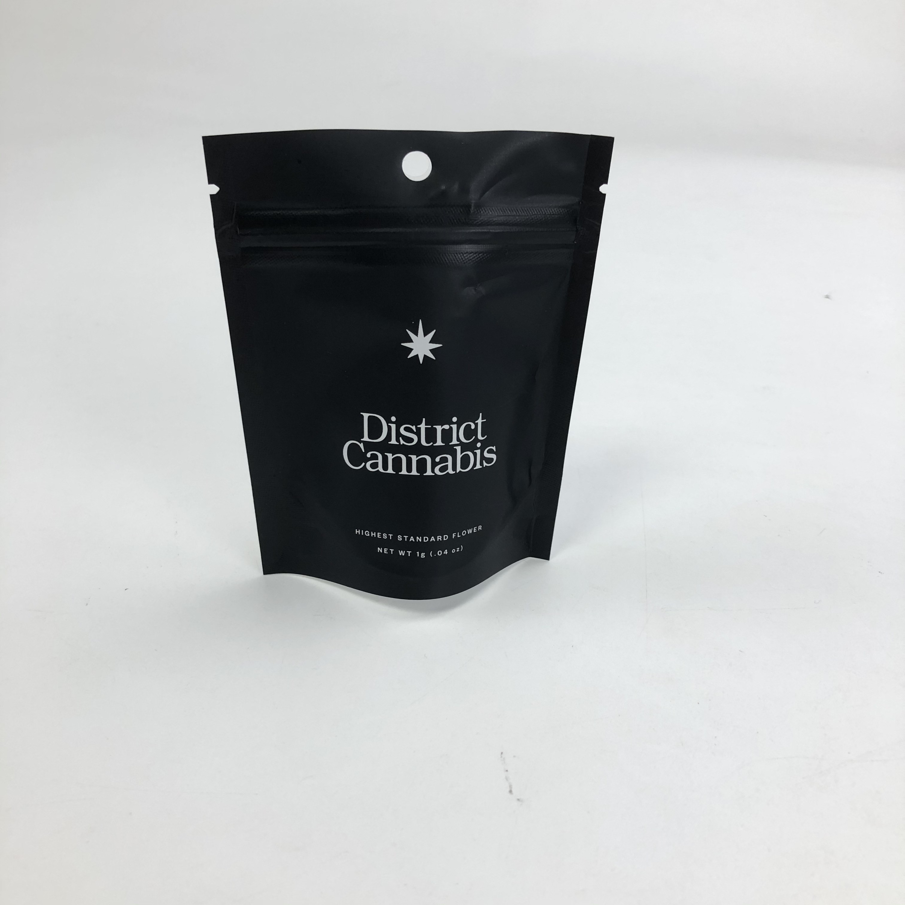 Custom Small Matt Black Transparent Standing Up Pouch Packaging  Aluminum Foil Bags With Tear Notch