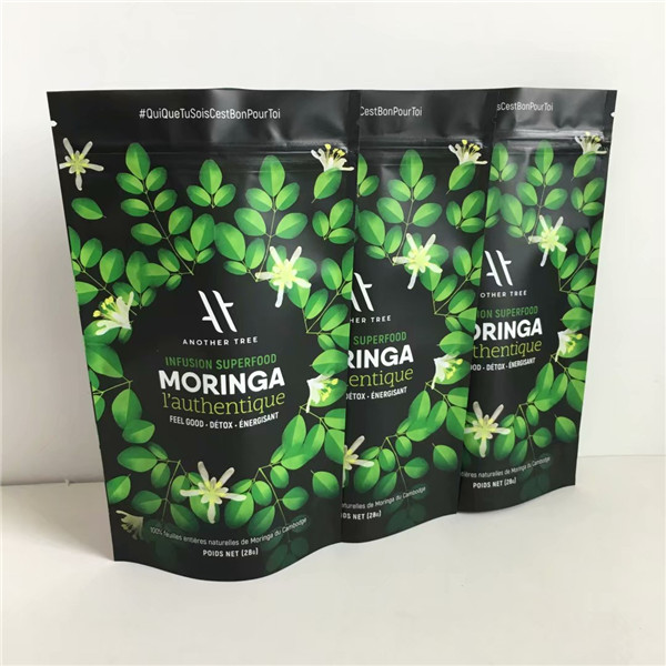 China Supplier Custom Design Printing Resealable Aluminum Foil Stand Up Pouches With Zipper For Food Packaging