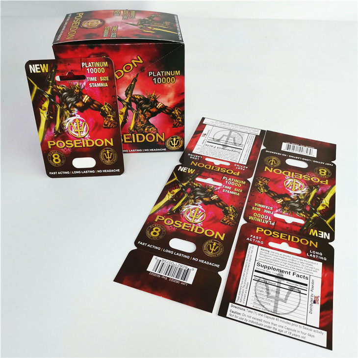 69 Male Enhancers Sexual Paper Card And Packaging Box In Stock With Bullet