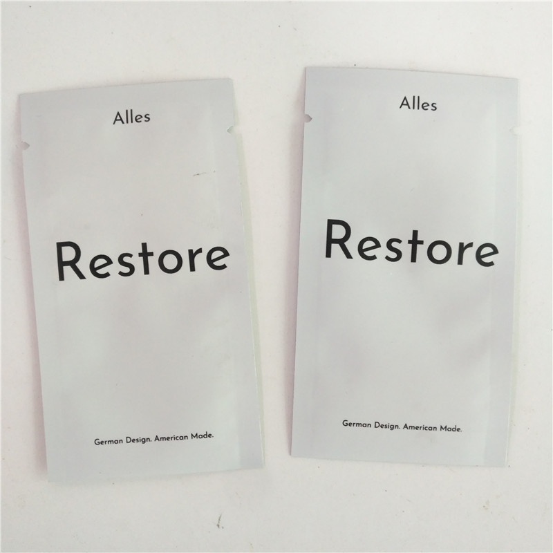 Three Side Seal MOPP Mylar Foil Cosmetic Packaging Bag