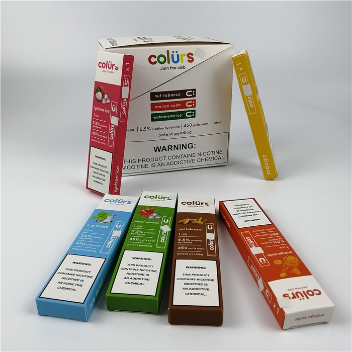 Vape Pens Cmyk Hologram Paper Card Blisters Boxes Hot Stamping