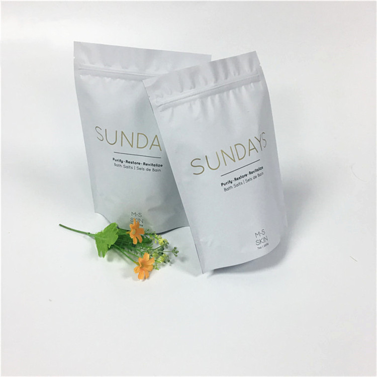 Stand Up Packaging Bags for Bath Salts Body Scrub Packaging Bags