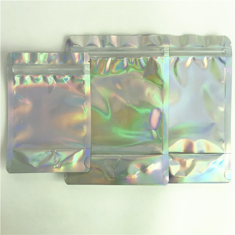 Holographic Bags Cosmetics Packaging Bags Cusmoized Bags for Jewelry and Earring