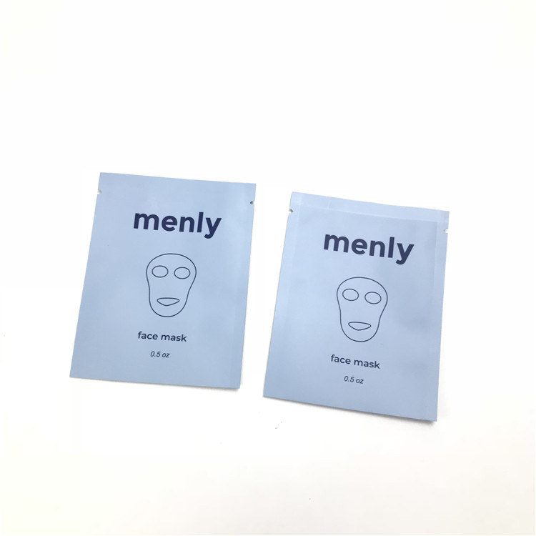 Sample Free Disposable Cosmetic Sample Pouch For Shampoo Eye Serum Facial Cleanser Three Side Sealed Sachet