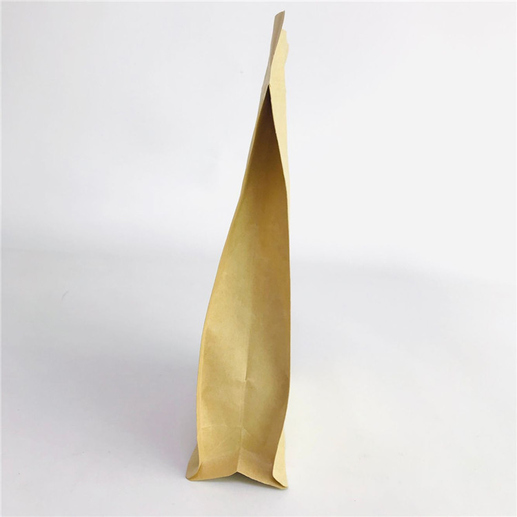 Custom Accepted Stand up Eco-Friendly Bags Kraft Paper PLA Bags with Zipper