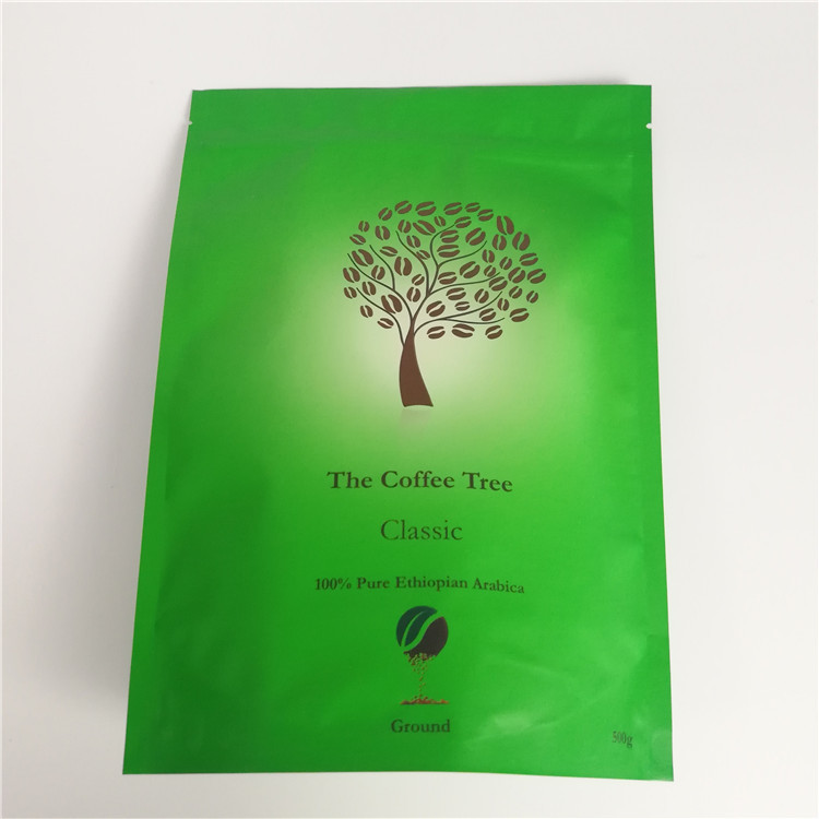 Food Grade Standing Up Recyclable Coffee Packaging Bags with Zipper