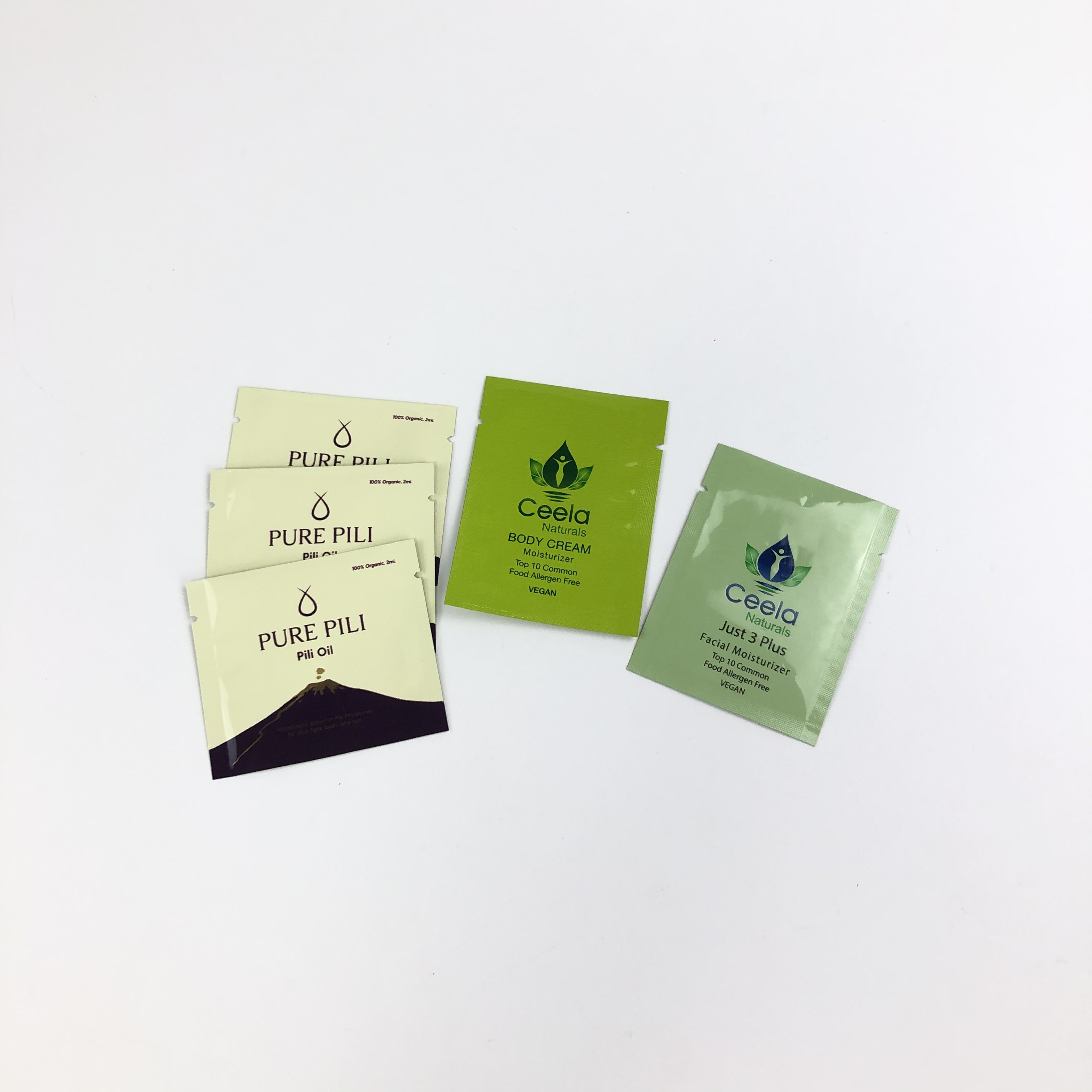 digital printing women/men face masks 0.5 oz foil bottom filling recycle plastic bags