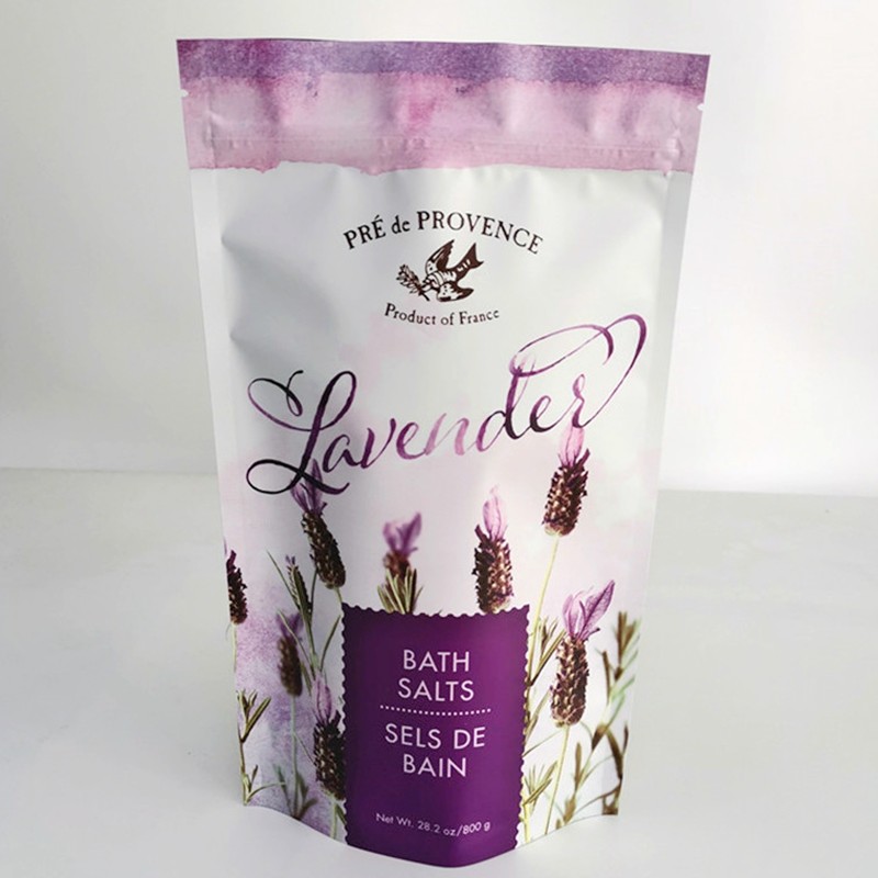 Free Sample Digital Printing Bath Salt Packaging Bags Resealable Stand Up Pouch 200G Coffee Body Scrub Bag