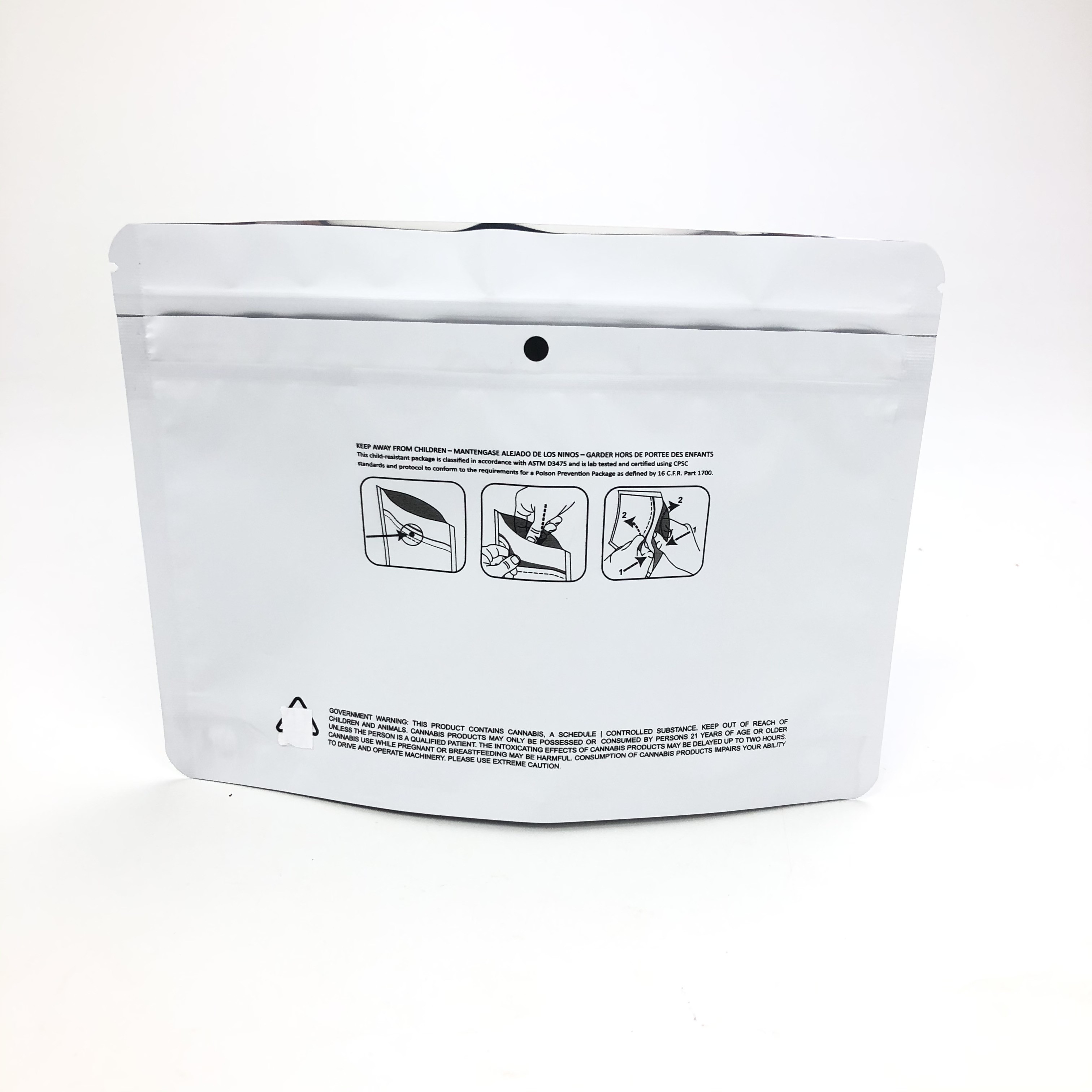 250g 500g Childproof Stand Up Pouch VMPET For Protein Powder