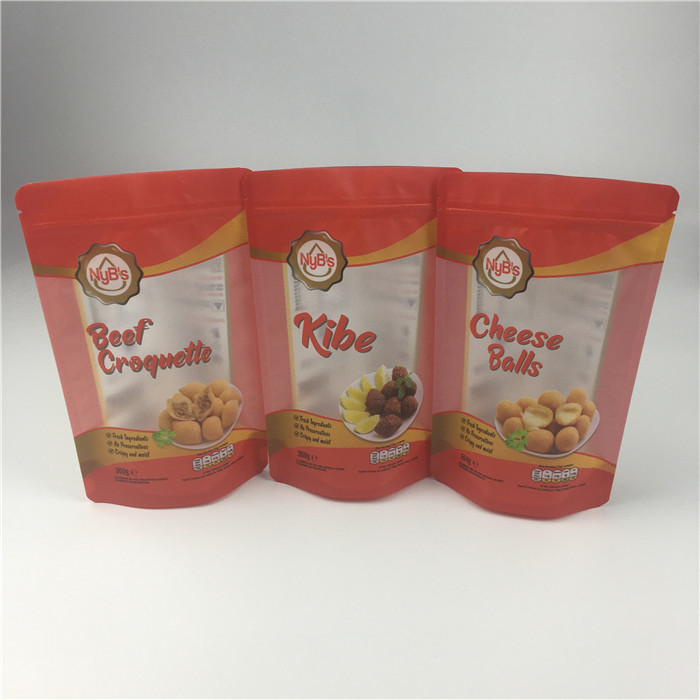 Frosted Window 120micron VMPET Aluminum Foil  Bag CMYK