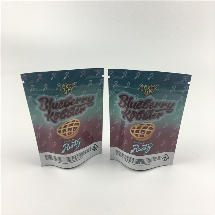 Mylar 7g 3.5g 14g 100micron Plastic Weed Packaging Bags