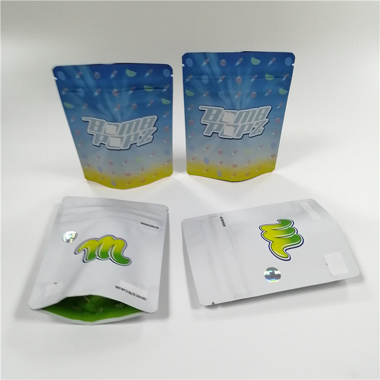 Custom Resealable Childproof Mylar Digital Printed Stand Up Pouches With Zipper
