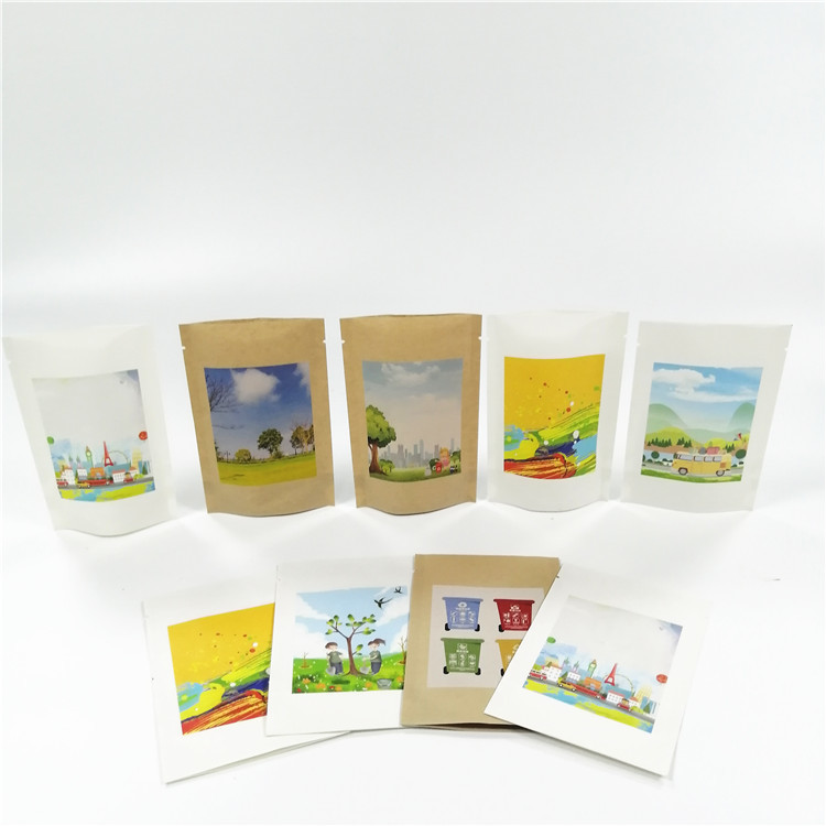 MOPP VMPET Biodegradable Kraft Paper Bag 100mircon