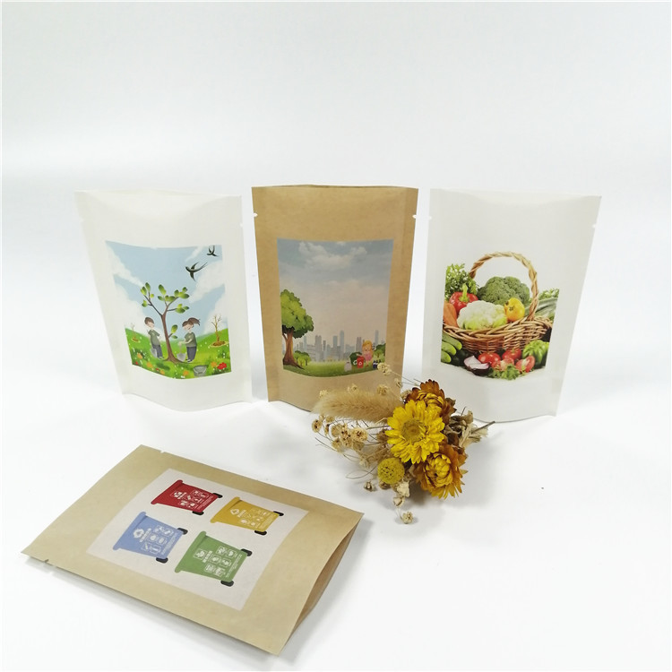 Biodegradable 100mircon VMPET Kraft Paper Packaging Bag