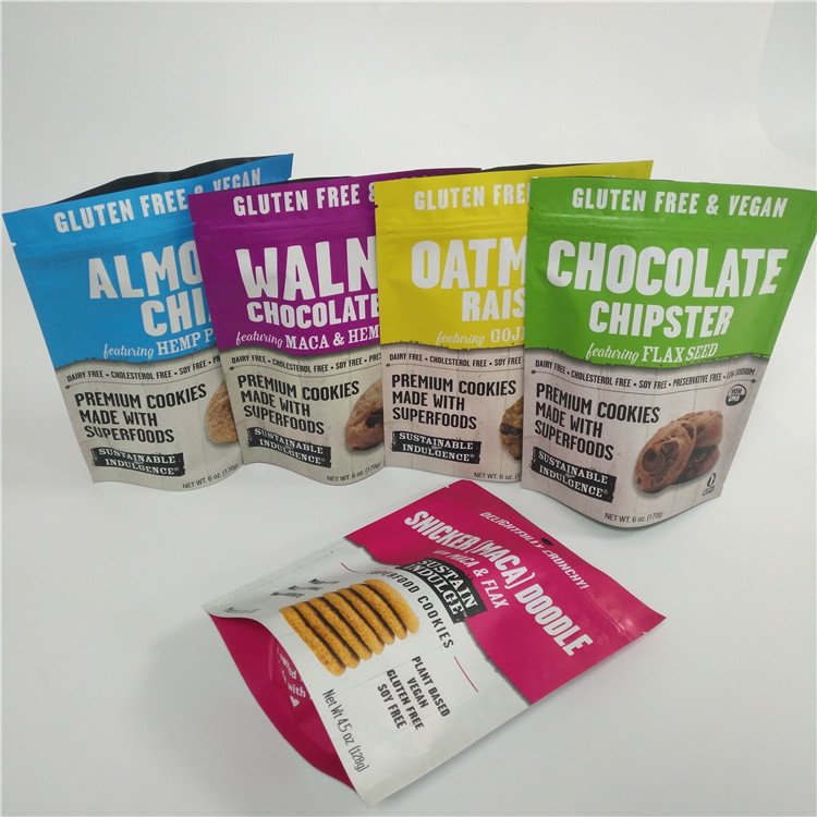 Plastic Stand Up  Packaging Bags Printed 1 Gallon Food Grade