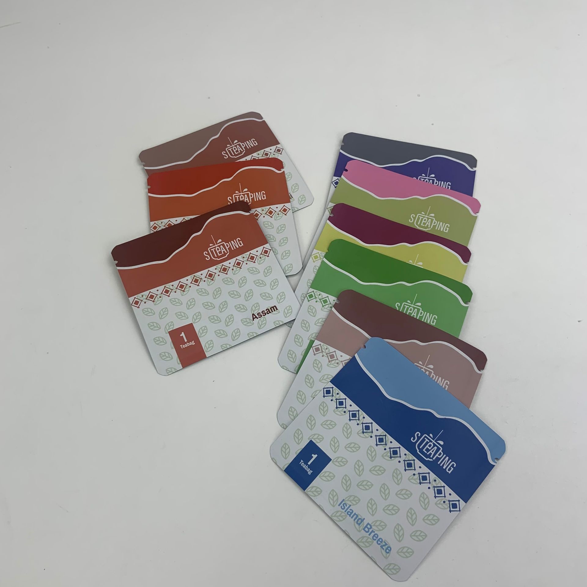 Aluminum Foil Custom Sachet Packaging Printed 3 Sides Heat Seal