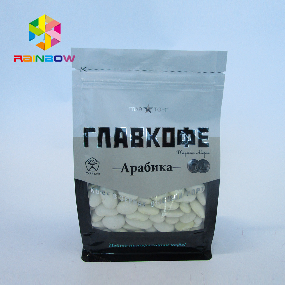 Nut Candy Resealable Flat Bottom Gusset Bags Eight Sided UV Printed